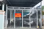 Thí điểm đầu tiên cách ly F1 tại nhà ở xã Lai Hưng, huyện Bàu Bàng (Bình Dương). (Ảnh: TTXVN phát) 