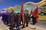 Đoàn công tác cứu hộ, cứu nạn của Quân đội Nhân dân Việt Nam đã tới thành phố Antakya thuộc tỉnh Hatay. (Ảnh: Văn Hiếu/Vietnam+)