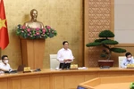 Trong ảnh: Thủ tướng Phạm Minh Chính phát biểu kết luận cuộc họp. Ảnh: Dương Giang-TTXVN 