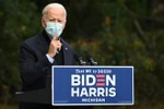 Ông Joe Biden trong cuộc vận động bầu cử ở Grand Rapids, bang Michigan ngày 2/10/2020. (Nguồn: AFP/TTXVN) 