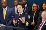 Bà Erika Shields, cảnh sát trưởng thành phố Atlanta. (Nguồn: AP) 