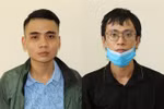 Hai đối tượng Lương Minh Ngọc và Nguyễn Thái Quý. (Ảnh: TTXVN phát) 