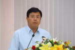 Bí thư Tỉnh ủy Cà Mau Nguyễn Tiến Hải. (Ảnh:Kim Há/TTXVN) 