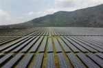 Cánh đồng pin năng lượng Mặt Trời. (Nguồn: TTXVN) 