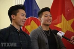 Hai nghệ sỹ Quốc Cơ, Quốc Nghiệp - niềm cảm hứng Việt Nam tại Britain’s Got Talent 2018. (Ảnh: Như Mai/TTXVN)