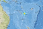 Bản đồ vị trí xảy ra trận động đất. (Nguồn: earthquake.usgs.gov)