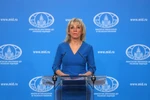 Người phát ngôn Bộ Ngoại giao Nga, bà Maria Zakharova. (Nguồn: TASS/TTXVN)