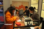 Một điểm giao dịch vàng tại Hà Nội. (Ảnh: Đức Duy/Vietnam+)