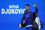 Novak Djokovic trước một trận đấu tại giải quần vợt US Open ở New York (Mỹ), ngày 12/9/2021. (Ảnh: AFP/TTXVN)