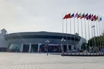 Nhà thi đấu Thể dục thể thao tỉnh Vĩnh Phúc, nơi tổ chức thi đấu môn Muay của SEA Games 31. (Ảnh: TTXVN)
