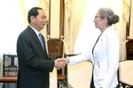 Chủ tịch nước Trần Đại Quang tiếp bà Catharina Maria Trooster, Đại sứ Vương quốc Hà Lan tại Việt Nam đến chào xã giao. (Ảnh: Nhan Sáng/TTXVN)