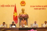 Một phiên họp của Ủy ban Thường vụ Quốc hội. (Ảnh: Phương Hoa/TTXVN)