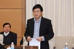 Chủ nhiệm Ủy ban Tư pháp của Quốc hội Nguyễn Văn Hiện phát biểu ý kiến. (Ảnh: Phương Hoa/TTXVN) 