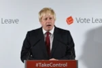Cựu Thị trưởng London Boris Johnson phát biểu trong cuộc họp báo ở London, Anh ngày 24/6 vừa qua. (Ảnh: THX/TTXVN)