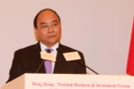 Thủ tướng Nguyễn Xuân Phúc phát biểu tại Diễn đàn Kinh doanh và Đầu tư Việt Nam-Hong Kong. (Ảnh: Thống Nhất/TTXVN)