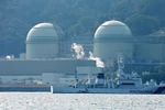 Lò phản ứng hạt nhân số 3 (trái) và số 4 (phải) tại nhà máy Takahama ngày 26/2 vừa qua. (Ảnh: AFP/TTXVN)