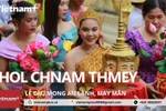 Tái hiện Lễ Chol Chnam Thmey, cầu mong an lành và may mắn. (Ảnh: Việt Hưng/Vietnam+)
