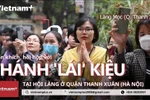 Phấn khích, hồi hộp với lễ hội có thánh 'lái' kiệu du Xuân. (Ảnh: Minh Anh/Vietnam+)