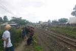 Hải Dương: Xe môtô va chạm với tàu hỏa, hai người tử vong