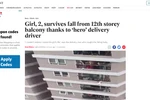 "Người hùng" cứu bé gái rơi từ tầng 12A gây sốt trên báo nước ngoài