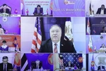  Ngoại trưởng Hoa Kỳ Mike Pompeo phát biểu tại Hội nghị Bộ trưởng Ngoại giao ASEAN-Hoa Kỳ. (Ảnh: Lâm Khánh/TTXVN)