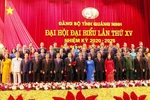 Lễ ra mắt Ban chấp hành Đảng bộ tỉnh Quảng Ninh lần thứ XV, nhiệm kỳ 2020-2025. (Ảnh: Văn Đức/TTXVN)