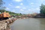 Cà Mau khắc phục xong sự cố vỡ đập khiến nước mặn tràn vào nội đồng