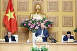 Thủ tướng Nguyễn Xuân Phúc phát biểu tại phiên họp. (Ảnh: Thống Nhất/TTXVN)