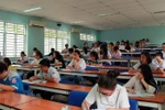 Thí sinh chuẩn bị thi đánh giá năng lực tại Đại học học Quốc gia Thành phố Hồ Chí Minh năm 2019. (Ảnh: Thu Hoài/TTXVN)