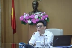 Phó Thủ tướng Vũ Đức Đam, Trưởng Ban chỉ đạo Quốc gia phòng, chống dịch COVID-19 phát biểu chỉ đạo tại cuộc họp. (Ảnh: Danh Lam/TTXVN)
