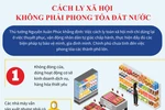 Cách ly xã hội không phải là phong tỏa đất nước.