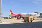 Một chuyến bay của VietJet đưa công dân Việt Nam về nước. (Ảnh minh họa. Nguồn: TTXVN)