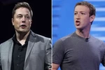 Elon Musk và Mark Zuckerberg. (Nguồn: AP)