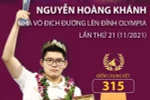 Chân dung nhà vô địch Đường lên Đỉnh Olympia thứ 21 Nguyễn Hoàng Khánh