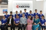 Lễ chào đón tại trụ sở chính của Kyocera ở Kyoto. (Nguồn: Kyocera)