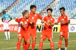 Công Phượng ăn mừng khi ghi bàn thắng đầu tiên cho Thành phố Hồ Chí Minh ở AFC Cup 2020. (Ảnh: AFC)