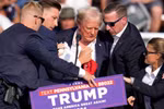 Ông Donald Trump bị thương ở tai phải, đã được chăm sóc y tế và không nguy hiểm tới tính mạng. (Nguồn: AP)