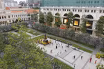 Khu vực đường hoa Nguyễn Huệ, quận 1, TP Hồ Chí Minh thưa thớt người tham quan dịp Tết Nguyên đán Tân Sửu 2021. (Ảnh: Thanh Vũ/TTXVN)