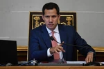 Trong ảnh: Thủ lĩnh đối lập Juan Guaido tại cuộc họp Quốc hội ở Caracas, Venezuela, ngày 13/8. (Nguồn: AFP/TTXVN)