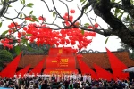 Ngày thơ Việt Nam 2018 tại Văn Miếu-Quốc Tử Giám, Hà Nội. (Ảnh: TTXVN)