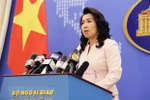 Người phát ngôn Bộ Ngoại giao Lê Thị Thu Hằng. (Ảnh: Lâm Khánh/TTXVN)