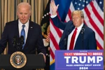 Đương kim Tổng thống Joe Biden và cựu Tổng thống Donald Trump. (Ảnh: AFP/TTXVN)