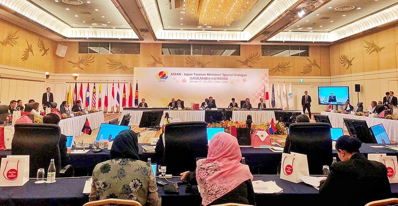 Toàn cảnh cuộc đối thoại ASEAN-Nhật Bản trong lĩnh vực du lịch. (Ảnh: Cục Du lịch quốc gia)