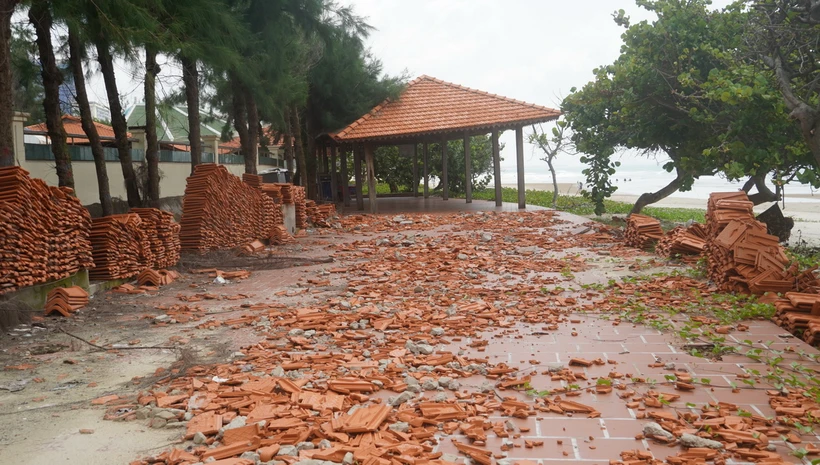 Một trong những khu đất đã được bàn giao cho Ủy ban Nhân dân thành phố Vũng Tàu thực hiện dự án chỉnh trang trục đường Thùy Vân. (Nguồn: Báo Bà Rịa-Vũng Tàu)