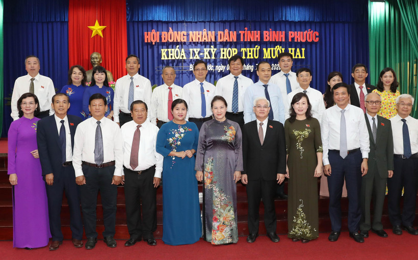 Chủ tịch Quốc hội Nguyễn Thị Kim Ngân với các đại biểu dự kỳ họp. (Ảnh: Trọng Đức/TTXVN)