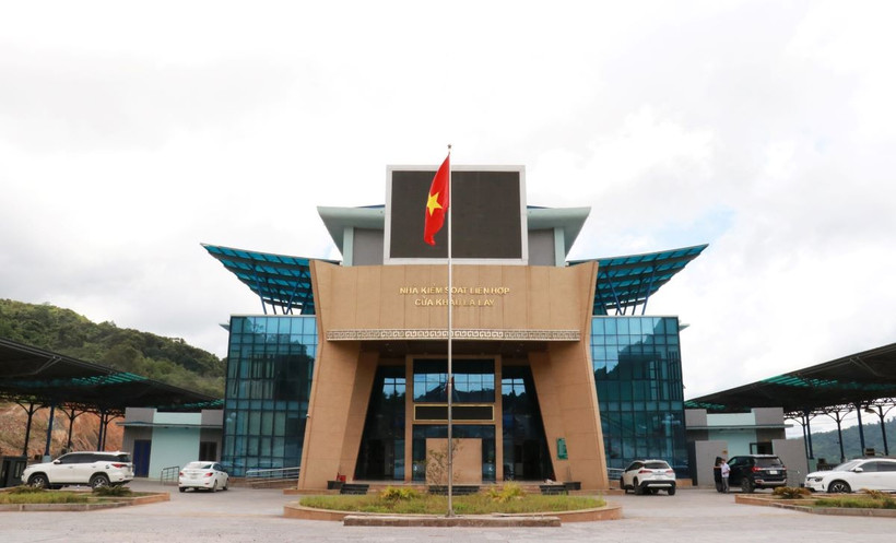 Cửa khẩu quốc tế La Lay (Quảng Trị). (Ảnh: Nguyên Lý/TTXVN)