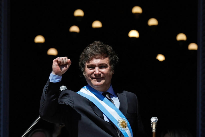 Tổng thống Argentina Javier Milei . (Ảnh: AFP/TTXVN)