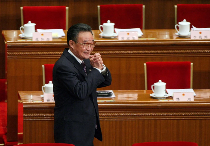 Nguyên Ủy viên trưởng Ủy ban Thường vụ Đại hội Đại biểu Nhân dân Toàn quốc (Chủ tịch Quốc hội) Trung Quốc Ngô Bang Quốc. (Nguồn: SCMP)