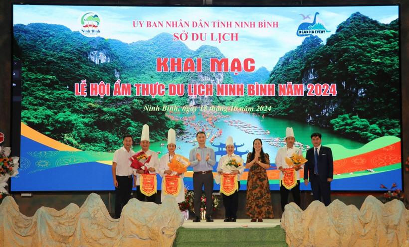 Khai mạc Lễ hội ẩm thực du lịch Ninh Bình năm 2024. (Nguồn: Thùy Dung/TTXVN) 