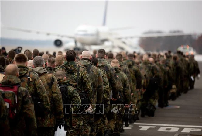 Binh sĩ Đức tại thủ đô Berlin. (Ảnh tư liệu: AFP/TTXVN)